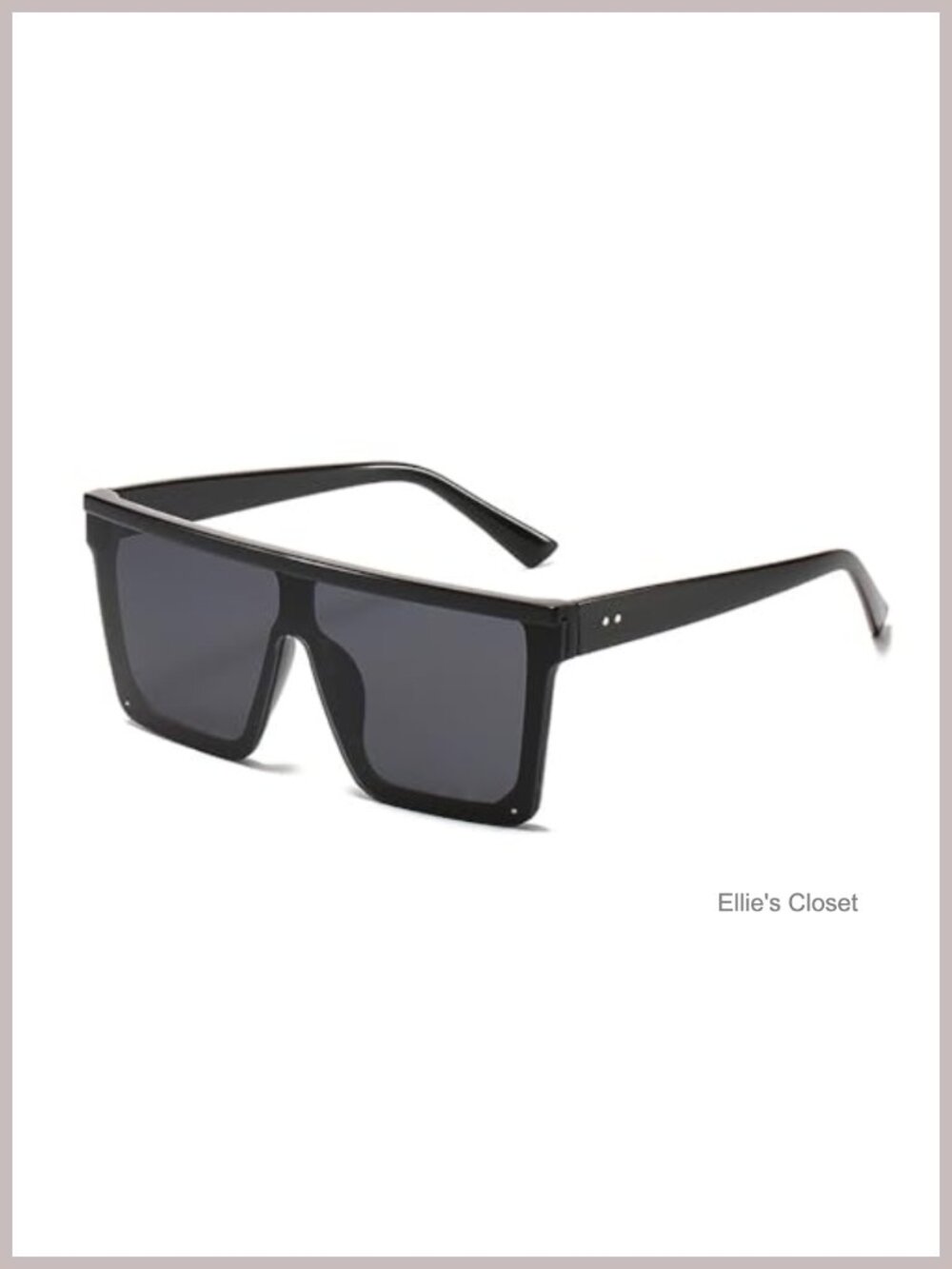 Oversized Square Sunglasses Flat Top UV Protection Lightweight